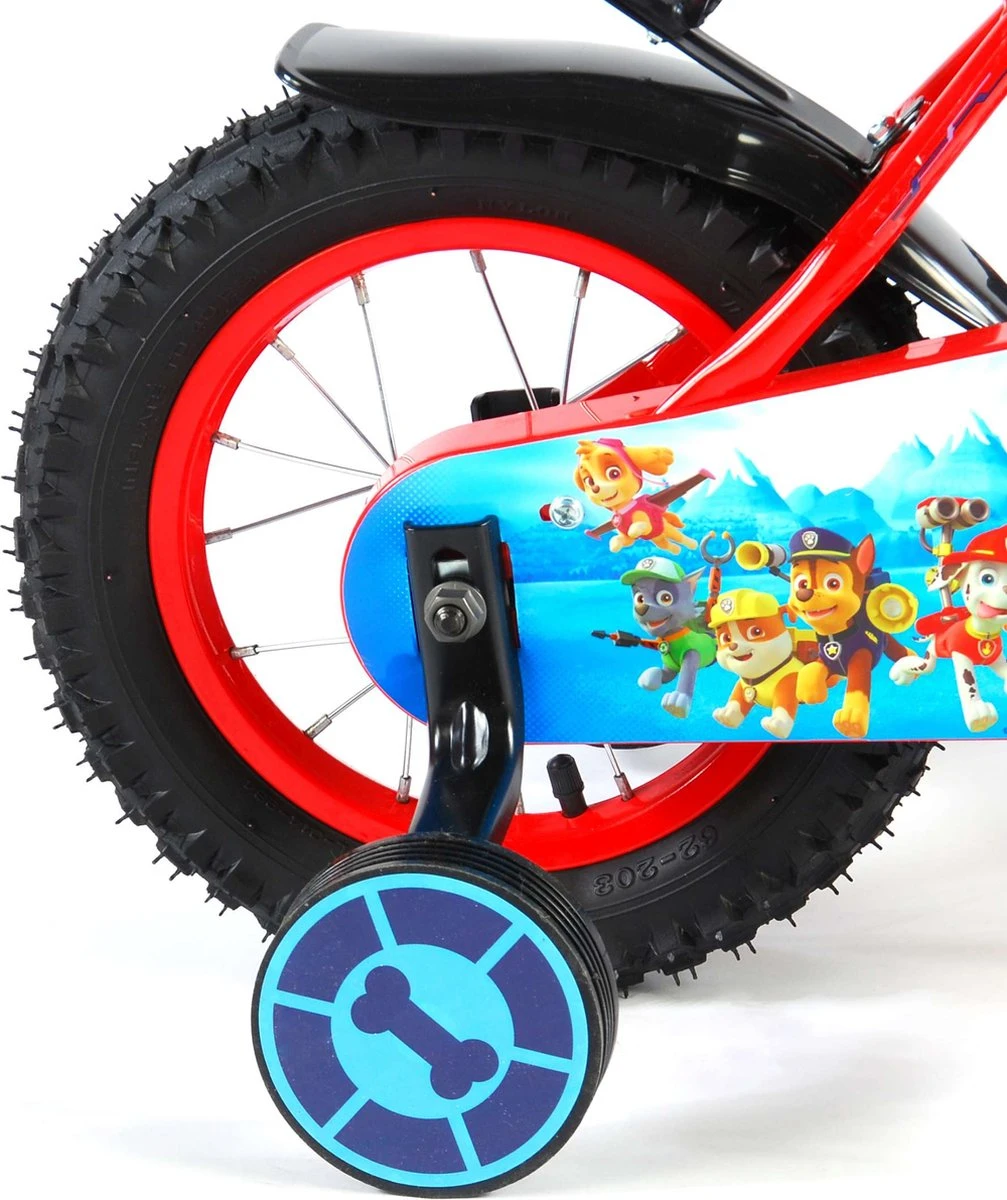 Volare Paw Patrol Kinderfiets - Jongens - 12 Inch - Rood/Blauw 10 Volare Paw Patrol Kinderfiets - Jongens - 12 Inch - Rood/Blauw - Afbeelding 8