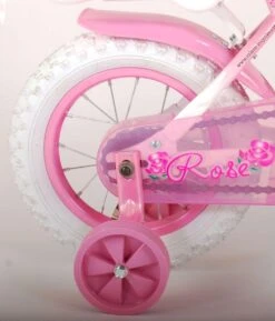 Volare Rose Kinderfiets - 12 Inch - Meisjes - Roze/wit - 95% Afgemonteerd -Beste Fietsen Winkel 1024x1200