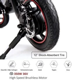 Windgoo B3 Mini-scooter - Opvouwbare Fiets - Zwart -Beste Fietsen Winkel 1080x1200