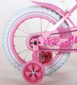 Volare Rose Kinderfiets - Meisjes - 14 Inch - Roze Wit - 95% Afgemonteerd -Beste Fietsen Winkel 1092x1200