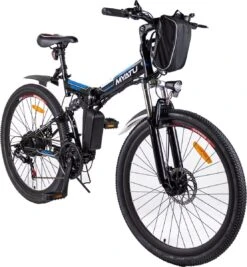 Myatu E-Bike 26-inch E-bike Voor Vrouwen En Mannen, Mountainbike Elektrische Fiets Met 36V 10.4AH Accu En Shimano 21 Versnellingen, 21 Versnellingen, Derailleur, 250 W-Zwart En Blauw 17 Myatu E-Bike 26-inch E-bike Voor Vrouwen En Mannen, Mountainbike Elektrische Fiets Met 36V 10.4AH Accu En Shimano 21 Versnellingen, 21 Versnellingen, Derailleur, 250 W-Zwart En Blauw -Beste Fietsen Winkel 1111x1200