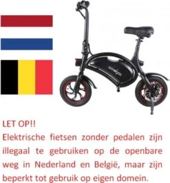 Windgoo B3 Mini-scooter - Opvouwbare Fiets - Zwart -Beste Fietsen Winkel 1113x1200