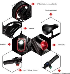 Windgoo B3 Mini-scooter - Opvouwbare Fiets - Zwart -Beste Fietsen Winkel 1130x1200