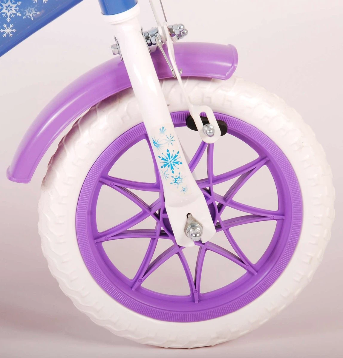 Volare Disney Frozen Kinderfiets - Meiden - 12 Inch - Blauw Paars - Doortrapsysteem 12 Volare Disney Frozen Kinderfiets - Meiden - 12 Inch - Blauw Paars - Doortrapsysteem - Afbeelding 10