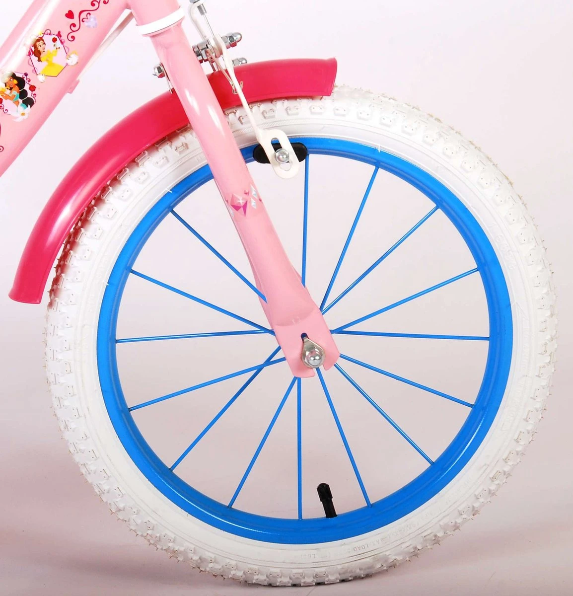 Volare Disney Princess Kinderfiets - Meisjes - 16 Inch - Roze Blauw - Twee Handremmen 14 Volare Disney Princess Kinderfiets - Meisjes - 16 Inch - Roze Blauw - Twee Handremmen - Afbeelding 12