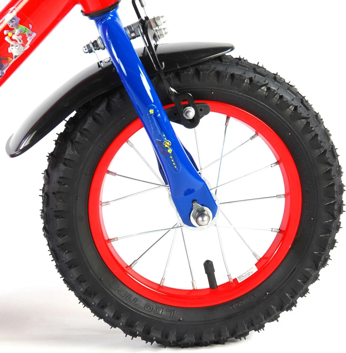 Volare Paw Patrol Kinderfiets - Jongens - 12 Inch - Rood/Blauw 16 Volare Paw Patrol Kinderfiets - Jongens - 12 Inch - Rood/Blauw - Afbeelding 14