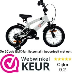 2Cycle BMX-Fun Kinderfiets - 14 Inch - Wit - Jongensfiets -Beste Fietsen Winkel 1182x1200 2