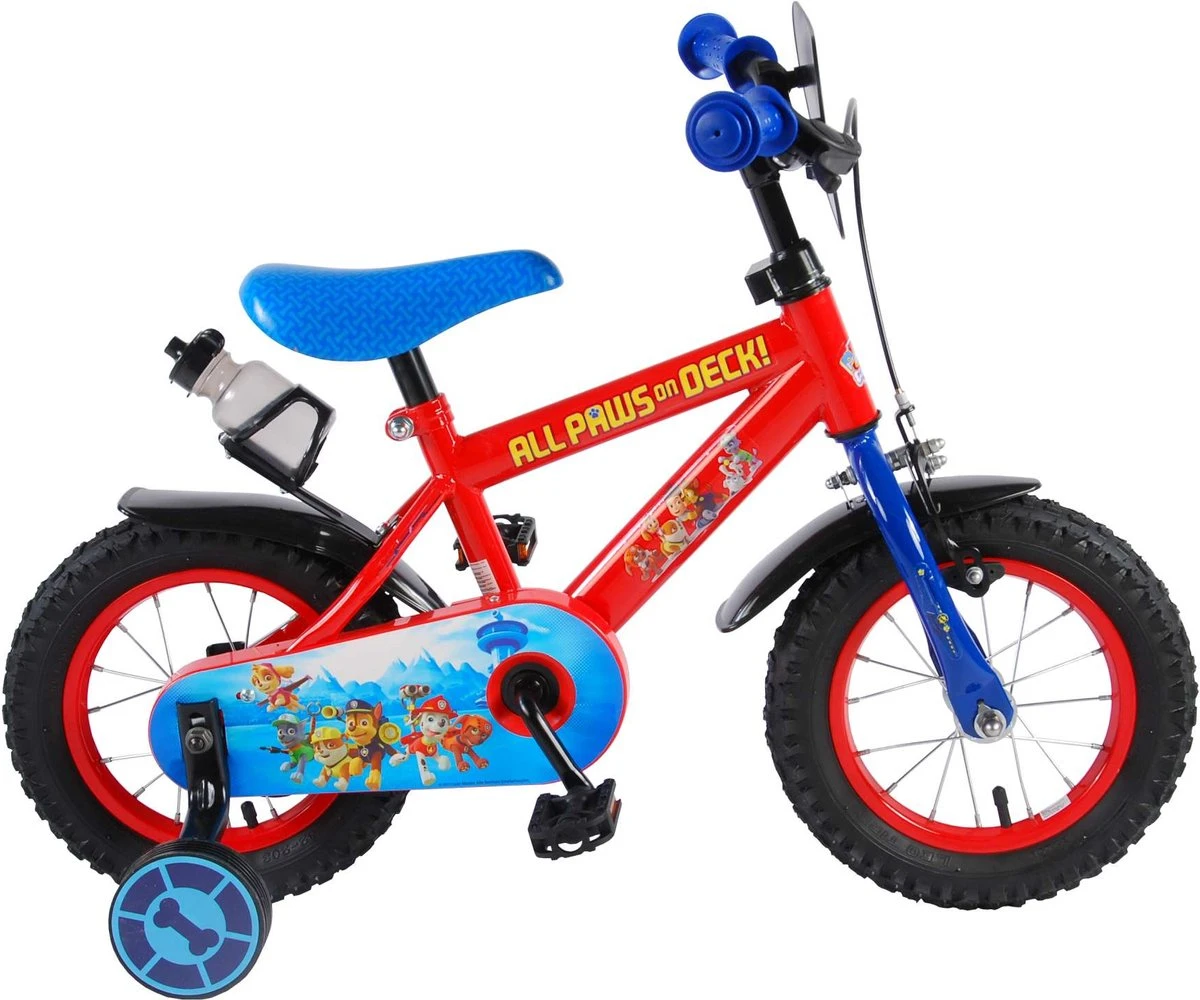 Volare Paw Patrol Kinderfiets - Jongens - 12 Inch - Rood/Blauw 3 Volare Paw Patrol Kinderfiets - Jongens - 12 Inch - Rood/Blauw