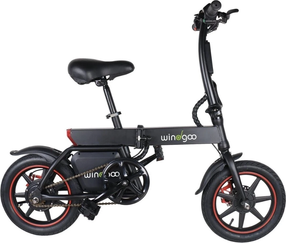 Elektrische Vouwfiets - Windgoo B20 PRO + Stepgo Reistas - 25 Km/h - Elektrische Fiets Opvouwbaar - Plooifiets Voor Kinderen & Volwassenen 4 Elektrische Vouwfiets - Windgoo B20 PRO + Stepgo Reistas - 25 Km/h - Elektrische Fiets Opvouwbaar - Plooifiets Voor Kinderen & Volwassenen - Afbeelding 2