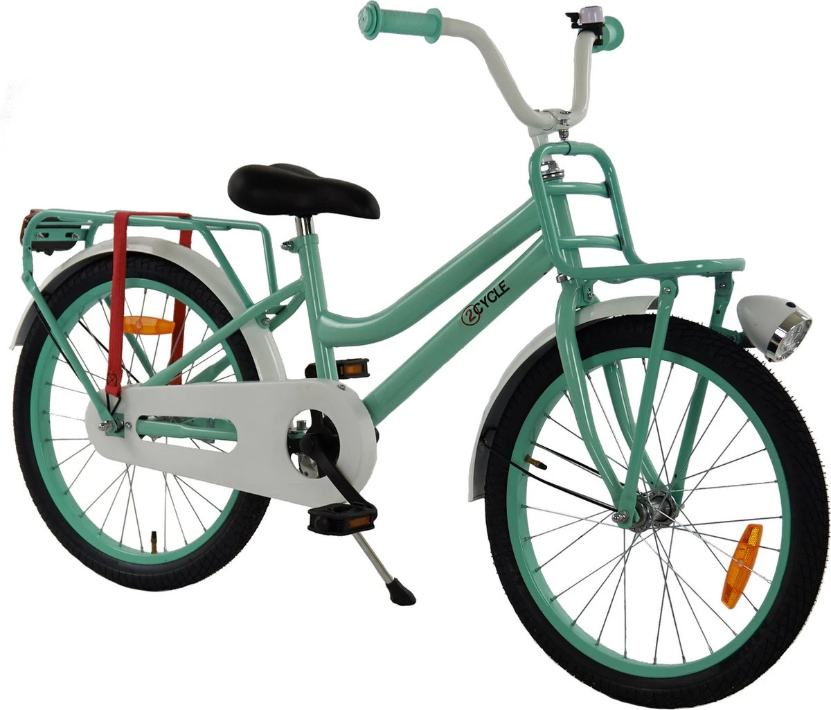 2Cycle Pretty Kinderfiets - 20 Inch - Voordrager - Groen - Meisjesfiets 3 2Cycle Pretty Kinderfiets - 20 Inch - Voordrager - Groen - Meisjesfiets