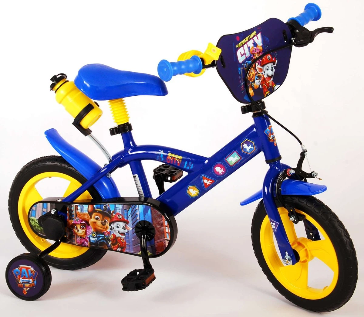 Nickelodeon Paw Patrol Kinderfiets - Jongens - 12 Inch - Blauw/Geel - Doortrapper 15 Nickelodeon Paw Patrol Kinderfiets - Jongens - 12 Inch - Blauw/Geel - Doortrapper - Afbeelding 13