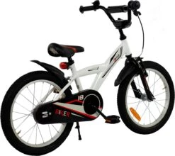 2Cycle Biker Kinderfiets - 18 Inch - Wit - Jongensfiets -Beste Fietsen Winkel 1200x1067 2