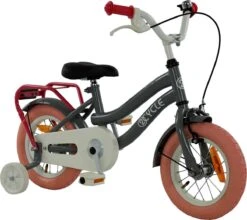 2Cycle Pretty - Kinderfiets - 12 Inch - Grijs-Roze - Meisjesfiets -Beste Fietsen Winkel 1200x1068 1