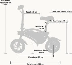 Windgoo - B3 Elektrische Long-Range E-Bike Met Trappers - E-bike - 25Km / H - Wit -Beste Fietsen Winkel 1200x1072 1