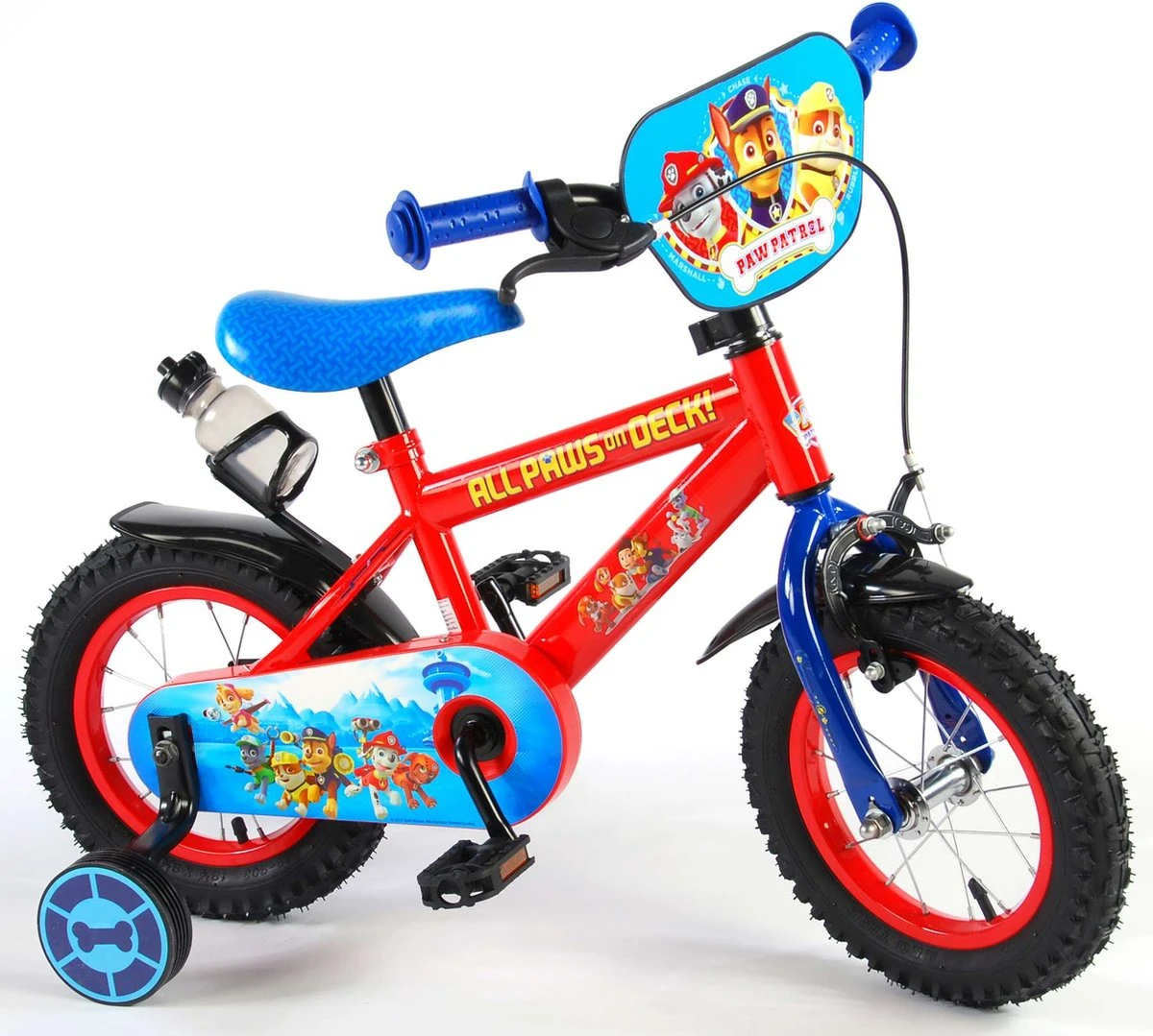 Volare Paw Patrol Kinderfiets - Jongens - 12 Inch - Rood/Blauw 7 Volare Paw Patrol Kinderfiets - Jongens - 12 Inch - Rood/Blauw - Afbeelding 5