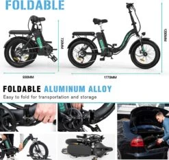 HITWAY E Bike Fat Tire Urban Opvouwbare Elektrische Fiets, 20 Inch, 250W/36V/11,2Ah Batterij Voor Heren En Dames -Beste Fietsen Winkel 1200x1134