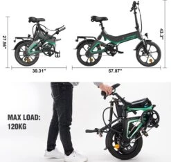 HITWAY Elektrische Fiets - Opvouwbare E-bike - 16 Inch-250W-2023 Model -Beste Fietsen Winkel 1200x1138 2