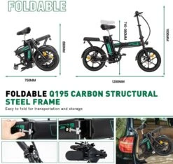 HITWAY Elektrische Fiets Voor, Stadsfietsen Opvouwbaar, E-BIKE, 7.5Ah Batterij, 250W Motor, Actieradius Tot 45 Km - BK5 15 HITWAY Elektrische Fiets Voor, Stadsfietsen Opvouwbaar, E-BIKE, 7.5Ah Batterij, 250W Motor, Actieradius Tot 45 Km - BK5 -Beste Fietsen Winkel 1200x1138