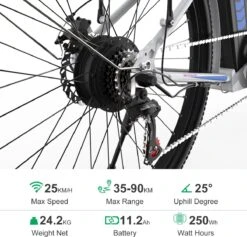 HITWAY Elektrische Fiets, 26 Inch, 250 W Motor, Li-batterij 36 V/11,2 Ah Ebike, Shimano 7 Versnellingen, Tot 35-90 Km -Beste Fietsen Winkel 1200x1153 1