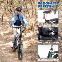 HITWAY Elektrische Fiets - E-Bike - 20 Inch- Fatbike - 250 W- Shimano 7 Versnellingen -Beste Fietsen Winkel 1200x1200 110