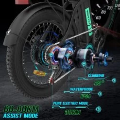 HITWAY Elektrische Fiets - E-Bike - 20 Inch Fatbike - 250 W- Shimano 7 Versnellingen -Beste Fietsen Winkel 1200x1200 32