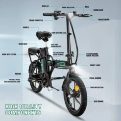 HITWAY Elektrische Fiets Voor, Stadsfietsen Opvouwbaar, E-BIKE, 7.5Ah Batterij, 250W Motor, Actieradius Tot 45 Km - BK5 11 HITWAY Elektrische Fiets Voor, Stadsfietsen Opvouwbaar, E-BIKE, 7.5Ah Batterij, 250W Motor, Actieradius Tot 45 Km - BK5 -Beste Fietsen Winkel 1200x1200 34