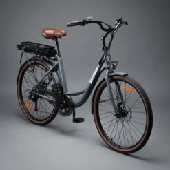 Elektrische Stadsfiets 26 '' (F264) - Stalen Frame - 6 Versnellingen Shimano - Schijfremmen - 10 Ah - Grijs -Beste Fietsen Winkel 1200x1200 40