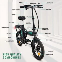 HITWAY Elektrische Fiets Met 36V 7.5Ah Verwijderbare Batterij, Bereik Tot 75 Km Lange Afstand Elektrische Fiets 16 Inch, 250W Achtermotor E-Citybike Holland Bike -Beste Fietsen Winkel 1200x1200 42