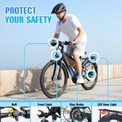 HITWAY 26" Elektrische Mountainbike, 35-70KM Power Assist-fietsen Voor Mannen En Vrouwen， 48V/7,5Ah/250W Krachtige E-bike -Beste Fietsen Winkel 1200x1200 46