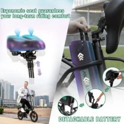 Hitway Elektrische Fiets | Opvouwbare E-bike | 16 Inch | 250W Motor | Zwart 12 Hitway Elektrische Fiets | Opvouwbare E-bike | 16 Inch | 250W Motor | Zwart -Beste Fietsen Winkel 1200x1200 53