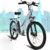 HITWAY Elektrische Fiets Voor Volwassenen | Ebikes Fietsen Stadsfiets | 250W 36V Motor | 7 VERSNELLINGSSYSTEE | 26 Inch - Wit -Beste Fietsen Winkel 1200x1200 56