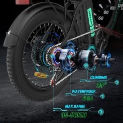 HITWAY E Bike Fat Tire Urban Opvouwbare Elektrische Fiets, 20 Inch, 250W/36V/11,2Ah Batterij Voor Heren En Dames -Beste Fietsen Winkel 1200x1200 6