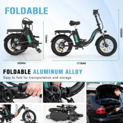 HITWAY E Bike Elektrische Fiets 20 Inch Dikke Band Opvouwbare Elektrische Fiets, 250W/36V/11,2Ah Batterij, Max. Bereik Tot 35-90km, Off-road Mountainbike Met Shimano 7 Versnellingen, Stad EBike Heren Dames 14 HITWAY E Bike Elektrische Fiets 20 Inch Dikke Band Opvouwbare Elektrische Fiets, 250W/36V/11,2Ah Batterij, Max. Bereik Tot 35-90km, Off-road Mountainbike Met Shimano 7 Versnellingen, Stad EBike Heren Dames -Beste Fietsen Winkel 1200x1200 82