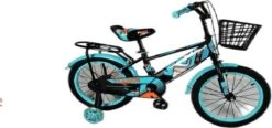 Kinderfiets - 16 Inch Kinderfiets -vanaf 4-7 Jaar Jongens En Meisjes Fietsen - Terugtrap -Rem -Stabilisatoren（2 Zijwieltjes）- Mandje - Achterbank - Groen -Beste Fietsen Winkel 1200x565 1