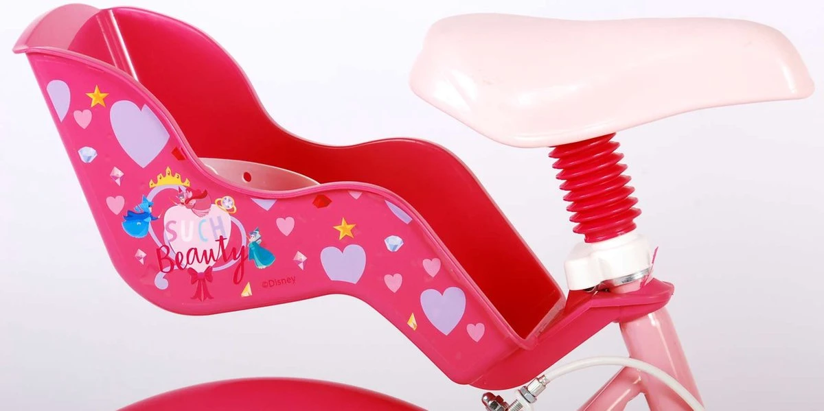 Volare Disney Princess Kinderfiets - Meisjes - 16 Inch - Roze Blauw - Twee Handremmen 17 Volare Disney Princess Kinderfiets - Meisjes - 16 Inch - Roze Blauw - Twee Handremmen - Afbeelding 15