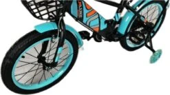 Kinderfiets - 16 Inch Kinderfiets -vanaf 4-7 Jaar Jongens En Meisjes Fietsen - Terugtrap -Rem -Stabilisatoren（2 Zijwieltjes）- Mandje - Achterbank - Groen -Beste Fietsen Winkel 1200x672