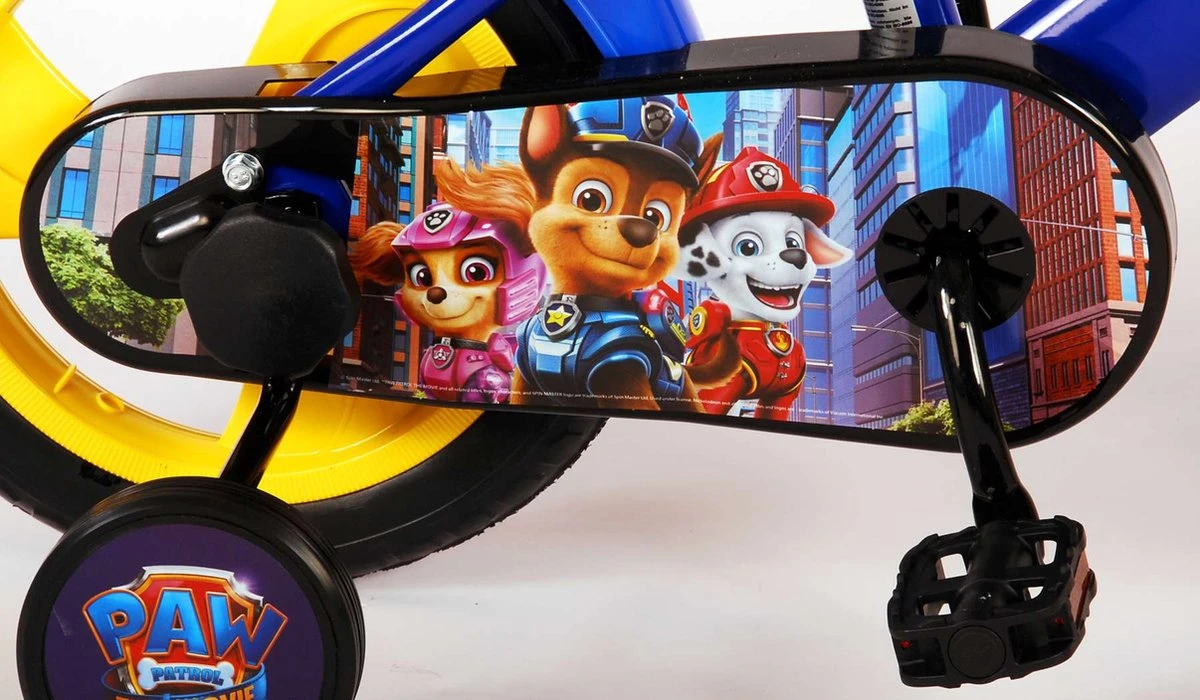 Nickelodeon Paw Patrol Kinderfiets - Jongens - 12 Inch - Blauw/Geel - Doortrapper 9 Nickelodeon Paw Patrol Kinderfiets - Jongens - 12 Inch - Blauw/Geel - Doortrapper - Afbeelding 7