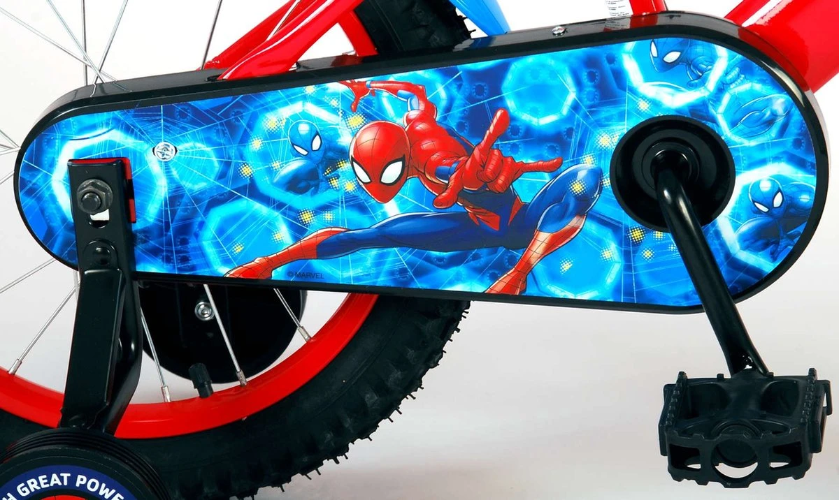 Marvel Spider-Man Kinderfiets - Jongens - 16 Inch - Blauw/Rood 10 Marvel Spider-Man Kinderfiets - Jongens - 16 Inch - Blauw/Rood - Afbeelding 8