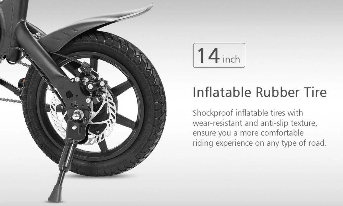 Matrix E Bike - Kugoo B2 Pro - Elektrische Opvouwbare Fiets/step 14 Inch 400W - Met Trappers - Snelheid Max. 45 Km/u 18 Matrix E Bike - Kugoo B2 Pro - Elektrische Opvouwbare Fiets/step 14 Inch 400W - Met Trappers - Snelheid Max. 45 Km/u - Afbeelding 16