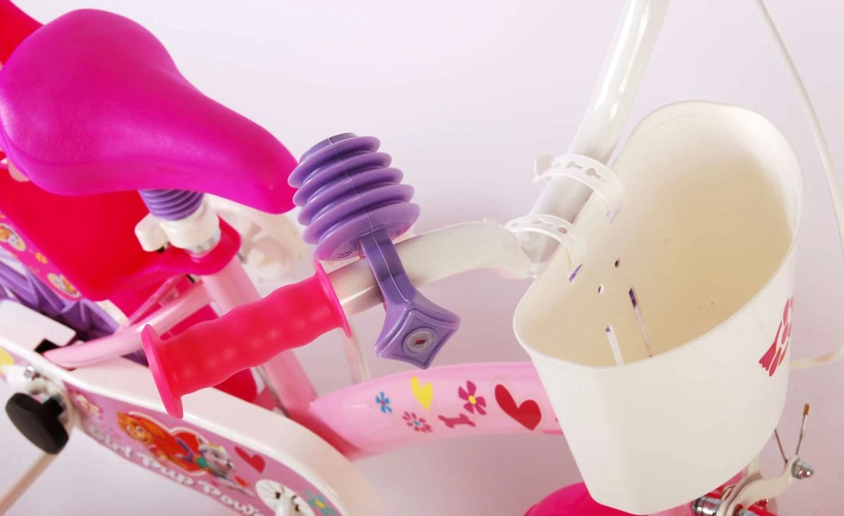 Volare Paw Patrol Kinderfiets - Meiden - 12 Inch - Roze - Doortrapper 19 Volare Paw Patrol Kinderfiets - Meiden - 12 Inch - Roze - Doortrapper - Afbeelding 17