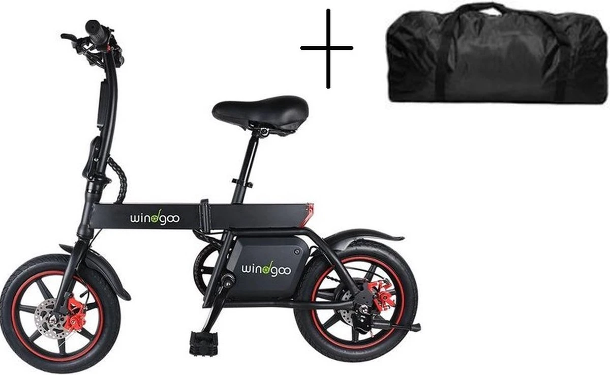 Elektrische Vouwfiets - Windgoo B20 PRO + Stepgo Reistas - 25 Km/h - Elektrische Fiets Opvouwbaar - Plooifiets Voor Kinderen & Volwassenen 3 Elektrische Vouwfiets - Windgoo B20 PRO + Stepgo Reistas - 25 Km/h - Elektrische Fiets Opvouwbaar - Plooifiets Voor Kinderen & Volwassenen