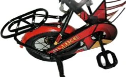 Kinderfiets - 12 Inch Kinderfiets -vanaf 2-4 Jaar Jongens En Meisjes Fietsen - Terugtrap -Rem -Stabilisatoren（2 Zijwieltjes）- Mandje - Achterbank - Rood -Beste Fietsen Winkel 1200x739