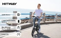 HITWAY E Bike Elektrische Fiets Vouwfiets, 36V/8.4Ah Batterij, 250W Motor, 25km/h, 35-70km, 16" City EBike Voor Heren En Dames -Beste Fietsen Winkel 1200x742 11