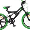 Amigo Fun Ride - Mountainbike 20 Inch - Voor Jongens En Meisjes - Met 7 Versnellingen - Zwart/Groen -Beste Fietsen Winkel 1200x753 5