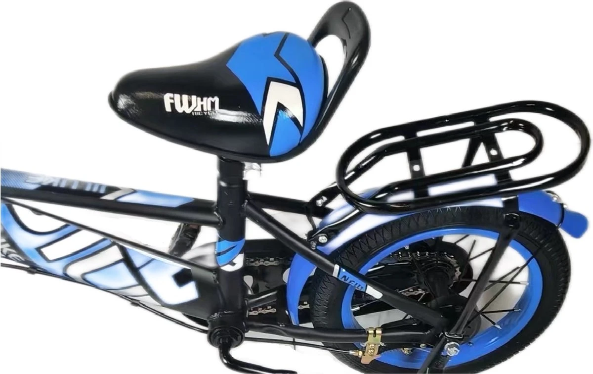 Kinderfiets - 14 Inch Kinderfiets -vanaf 3-5 Jaar Jongens En Meisjes Fietsen - Terugtrap -Rem -Stabilisatoren(2 Zijwieltjes)- Mandje - Achterbank - Blauw 12 Kinderfiets - 14 Inch Kinderfiets -vanaf 3-5 Jaar Jongens En Meisjes Fietsen - Terugtrap -Rem -Stabilisatoren(2 Zijwieltjes)- Mandje - Achterbank - Blauw - Afbeelding 10