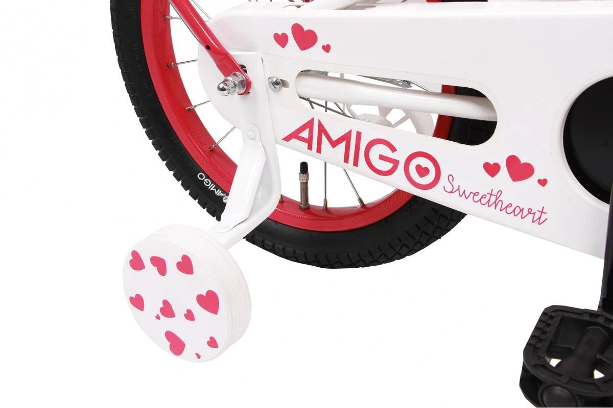 Amigo Sweetheart Meisjesfiets - Kinderfiets 20 Inch - Wit 6 Amigo Sweetheart Meisjesfiets - Kinderfiets 20 Inch - Wit - Afbeelding 4
