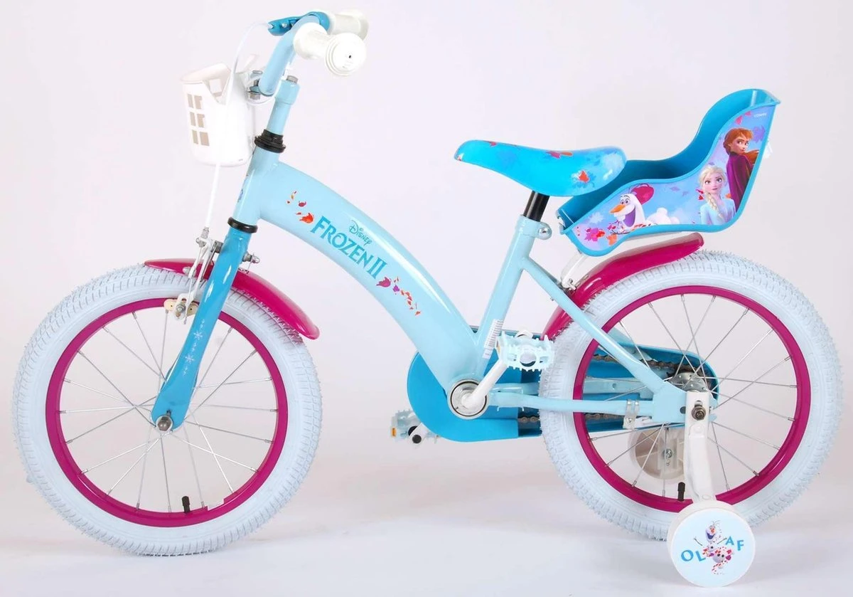 Volare Disney Frozen 2 - Kinderfiets - Meisjes - 16 Inch - Blauw/Paars 15 Volare Disney Frozen 2 - Kinderfiets - Meisjes - 16 Inch - Blauw/Paars - Afbeelding 13