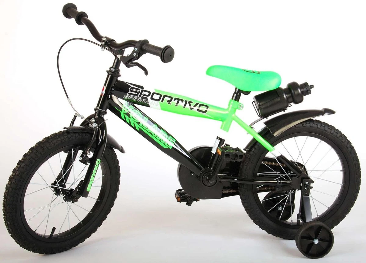 Volare Sportivo Kinderfiets - Jongens - 16 Inch - Neon Groen Zwart - 95% Afgemonteerd 14 Volare Sportivo Kinderfiets - Jongens - 16 Inch - Neon Groen Zwart - 95% Afgemonteerd - Afbeelding 12