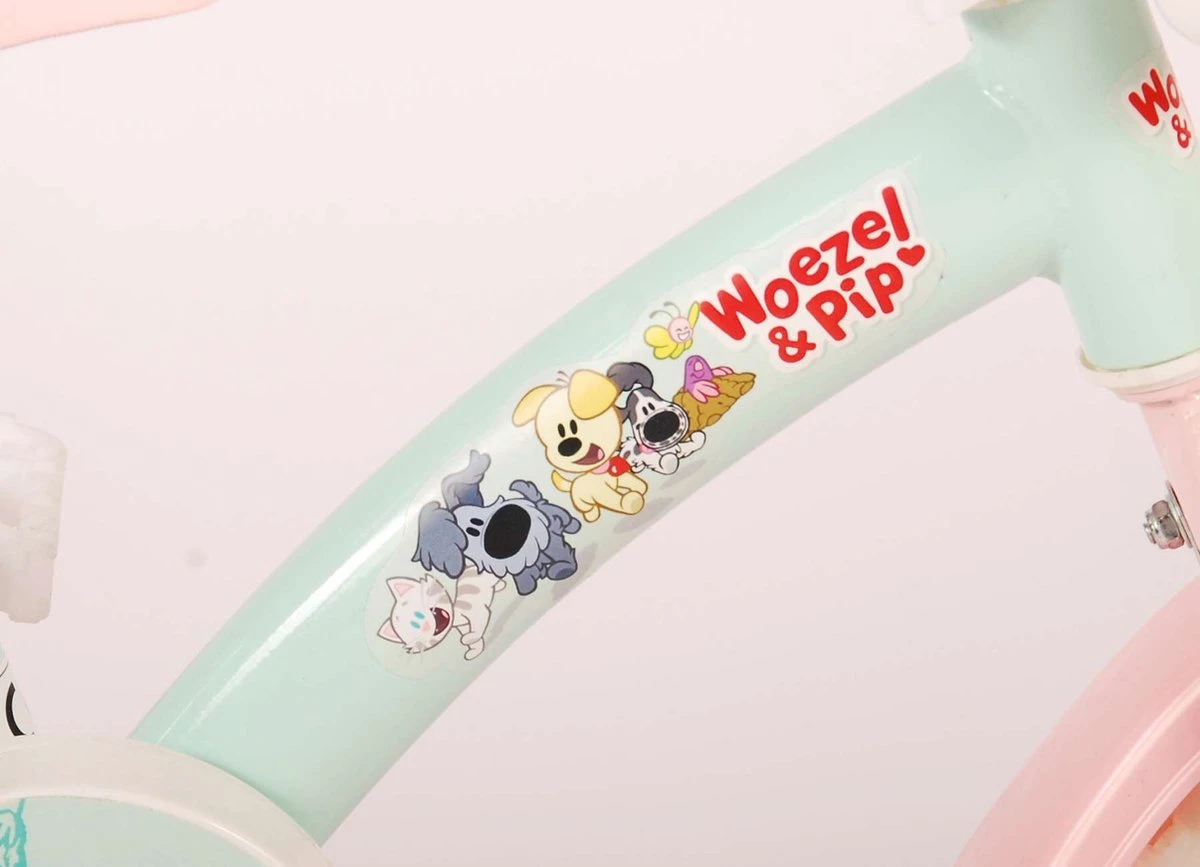 Volare Woezel & Pip Kinderfiets - Meisjes - 10 Inch - Mint Blauw/Roze - Doortrapper 12 Volare Woezel & Pip Kinderfiets - Meisjes - 10 Inch - Mint Blauw/Roze - Doortrapper - Afbeelding 10
