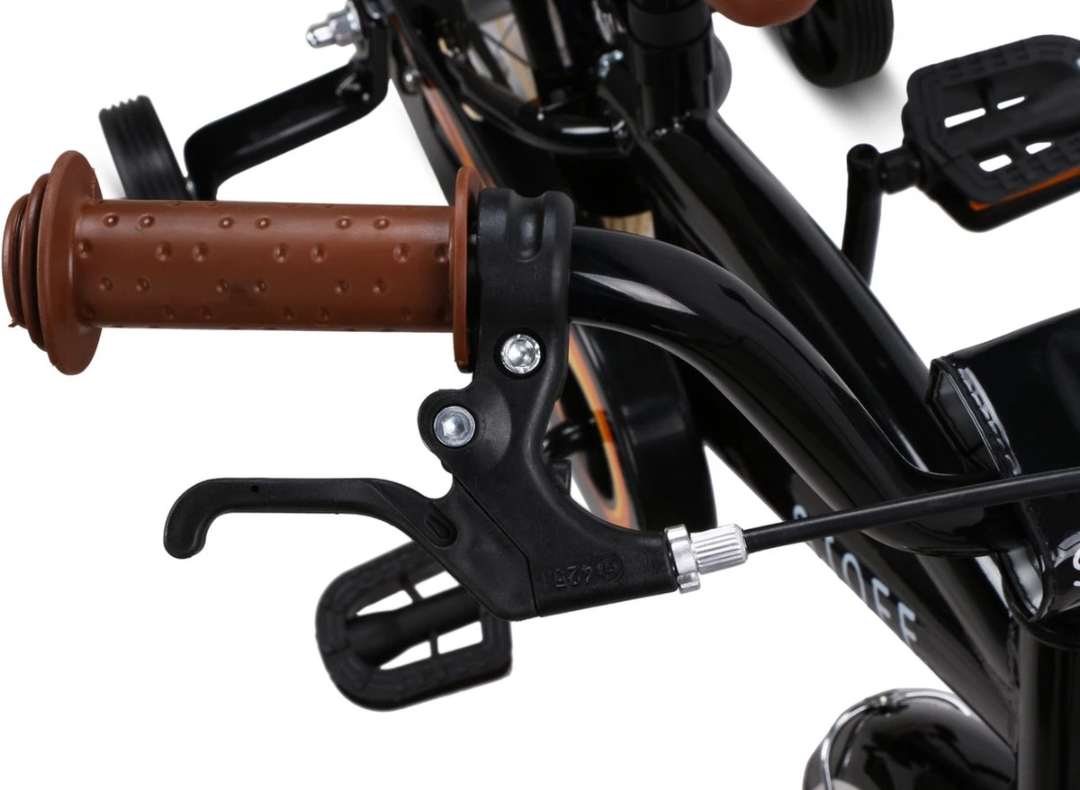 SJOEF Cruise Jongensfiets 12 Inch - Zwart 8 SJOEF Cruise Jongensfiets 12 Inch - Zwart - Afbeelding 6